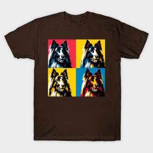 Belgian Tervuren Pop Art - Dog Lover Gifts T-Shirt